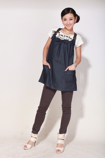 育靈龍金環牛仔吊帶黑色