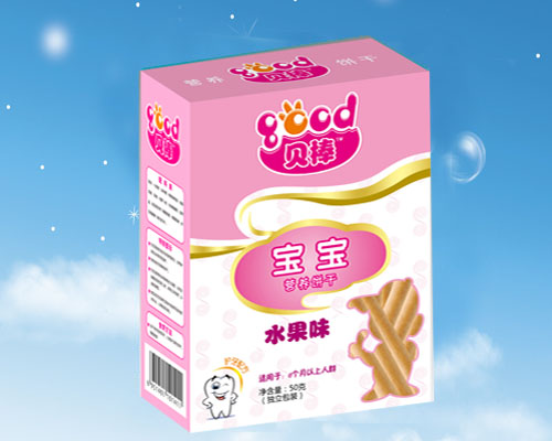 貝棒50克水果味寶寶餅干