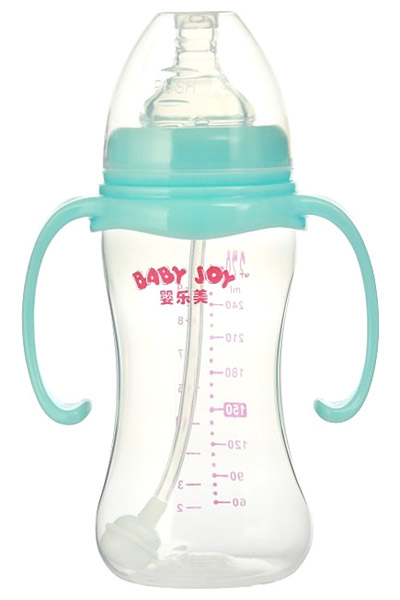 嬰樂美270ml寬口徑雙耳自動奶瓶