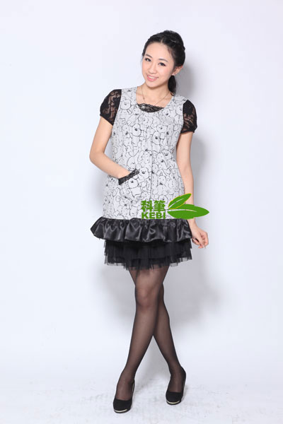 科筆小熊背帶裙