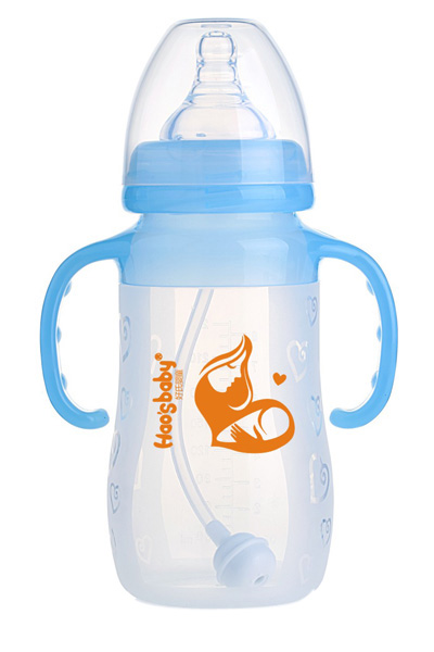 好氏嬰童標(biāo)口雙柄硅膠奶瓶