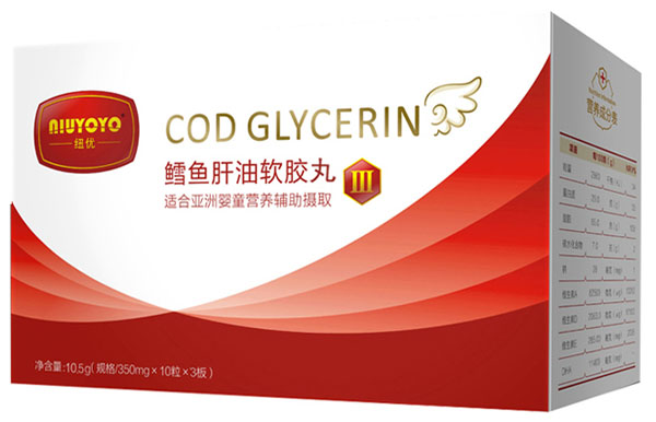 紐優魚肝油膠丸3段30粒