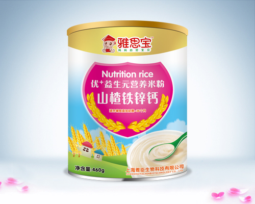 雅思寶山楂鐵鋅鈣優+益生元營養米粉