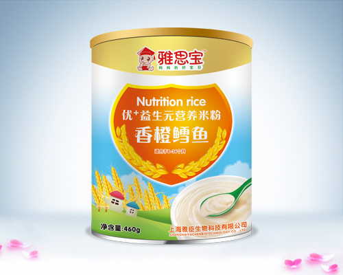 雅思寶香橙鱈魚優+益生元營養米粉