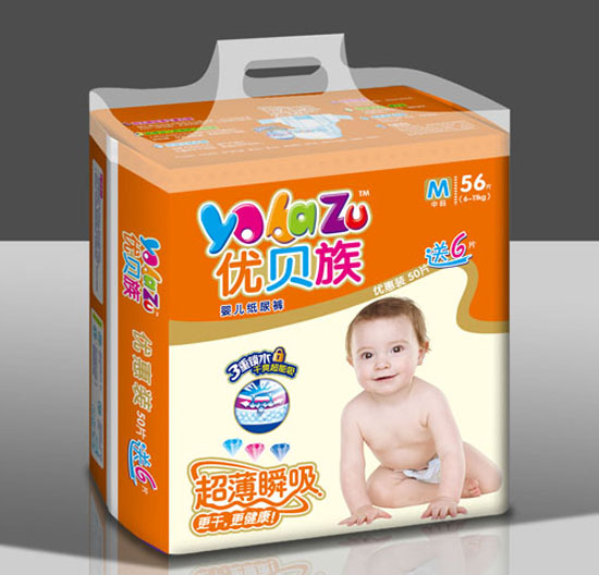 優(yōu)貝族超薄紙尿褲M碼