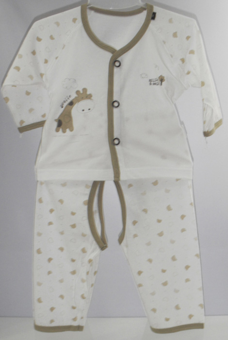 娃愛的蓓蓓駝色花紋開檔內衣套裝