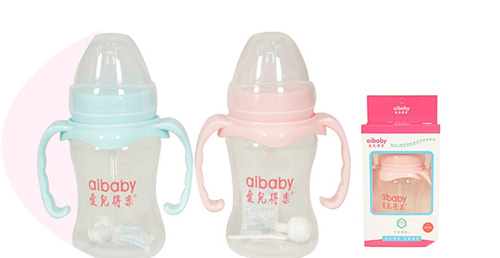 愛兒得樂180ml寬口PP帶柄自動奶瓶