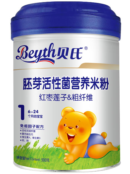 貝氏紅棗蓮子&粗纖維胚芽活性菌米粉500g