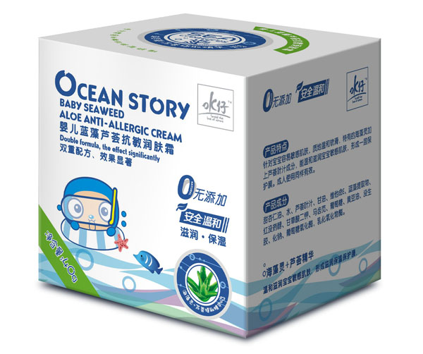 ok仔嬰兒藍藻蘆薈抗敏潤膚霜