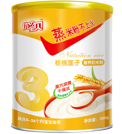優(yōu)の寶貝核桃蓮子營(yíng)養(yǎng)奶米粉3段