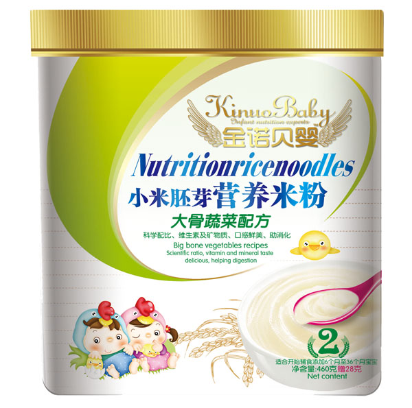 金諾貝嬰大骨蔬菜配方小米胚芽營養米粉
