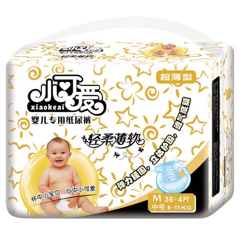 小可愛(ài)嬰兒專(zhuān)用紙尿褲白金裝M號(hào)