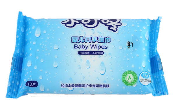 小叮咚嬰兒口手濕巾10片裝