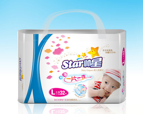 帥星極薄嬰兒紙尿片L