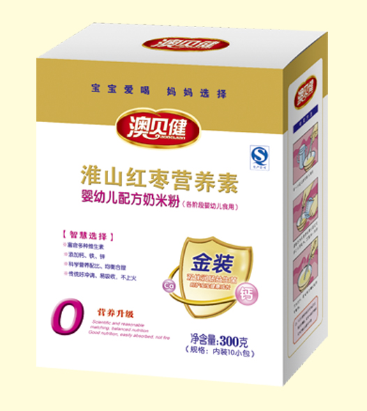 澳貝健淮山紅棗營養素奶米粉0段
