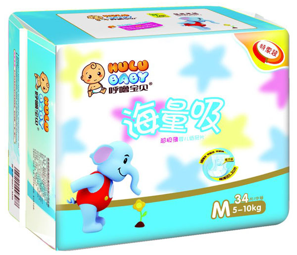 呼嚕寶貝海量吸超級薄紙尿片M34