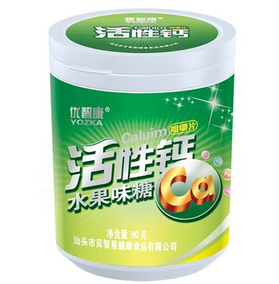 優(yōu)智康活性鈣水果味糖