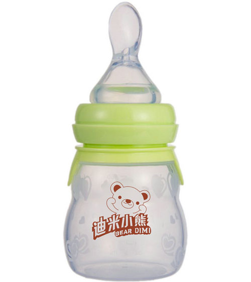 迪米小熊寬口有柄自動(dòng)硅膠米糊180ml