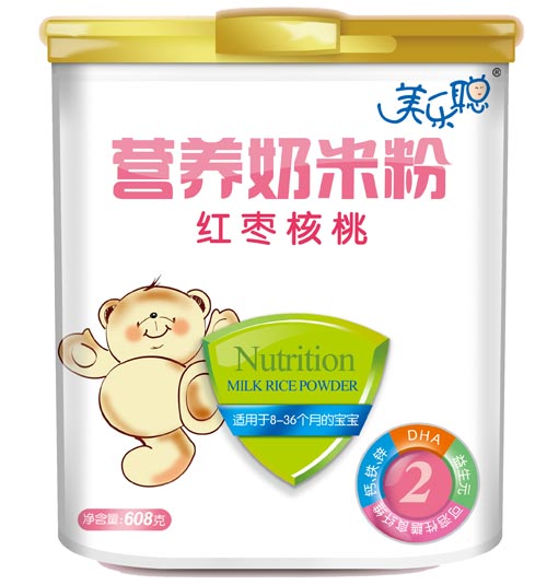 美樂聰紅棗核桃蛋白營養奶米粉