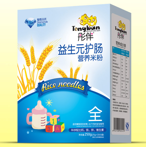 彤伴益生元護暢營養米粉盒裝全段