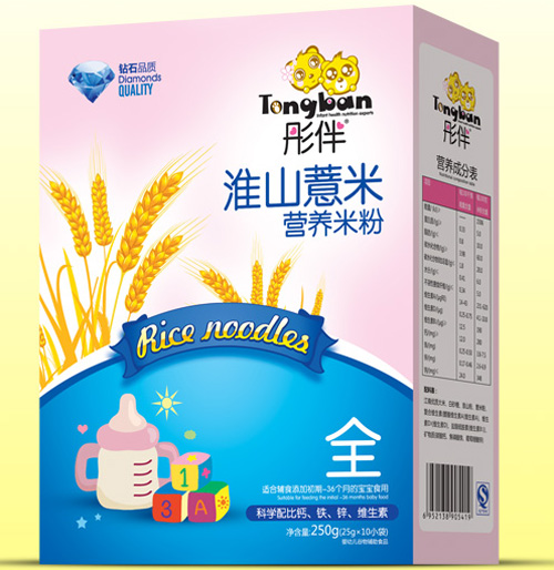 彤伴淮山薏米營養米粉盒裝全段