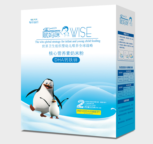 賦媽咪DHA鈣鐵鋅核心營養素奶米粉2段