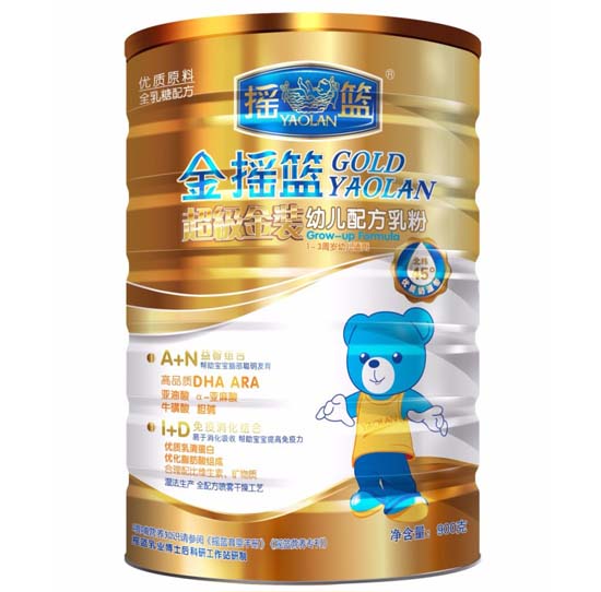 金搖籃超級(jí)金裝幼兒配方乳粉3段