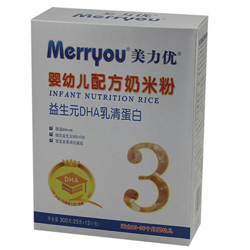 美力優益生元DHA乳清蛋白嬰幼兒奶米粉3段盒裝