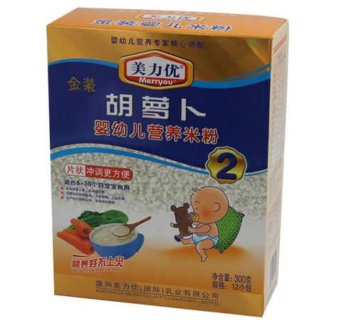 美力優胡蘿卜嬰幼兒米粉2段
