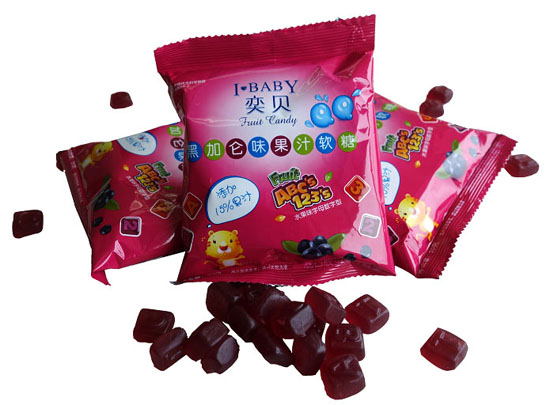 奕貝黑加侖味果汁軟糖