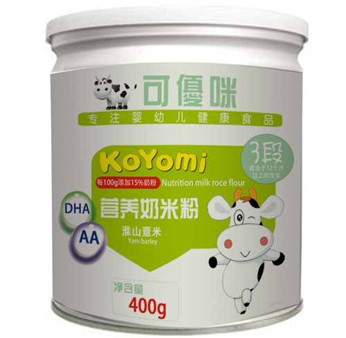 可優咪DHA+AA淮山薏米奶米粉資料3段