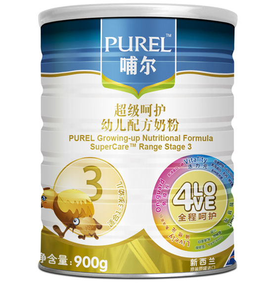 哺爾超級呵護幼兒配方奶粉3段