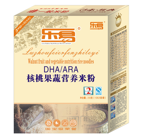 樂易核桃果蔬營養米粉2段盒裝