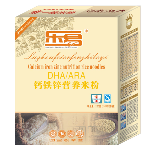 樂易鈣鐵鋅營養米粉1段盒裝