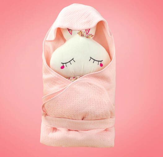 貝茜蒂粉色優質嬰兒抱被