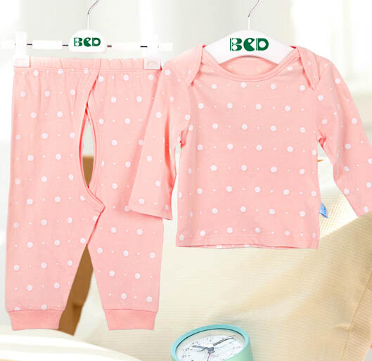 貝茜蒂韓風粉色波點內衣套裝