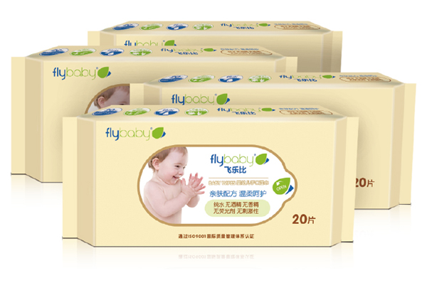 飛樂(lè)比嬰幼兒手口柔濕巾(20片×4連包)