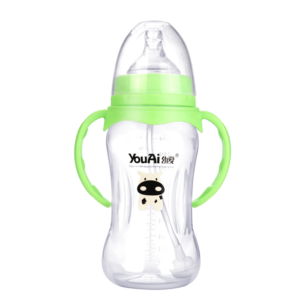 幼愛PP寬口帶柄自動吸優品奶瓶280ml