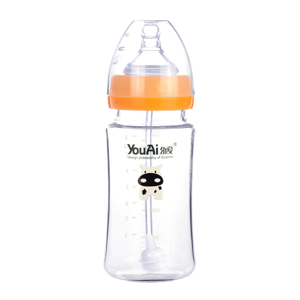 幼愛晶鉆玻璃寬口奶瓶240ml