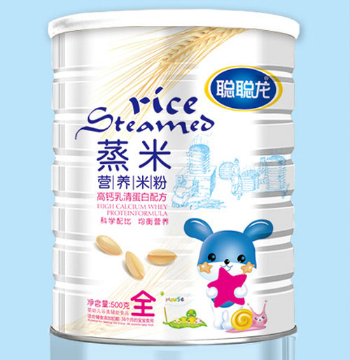 聰聰龍高鈣乳清蛋白配方蒸米營養米粉全段聽裝