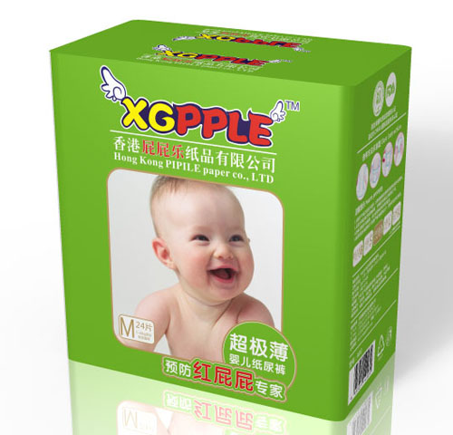 屁屁樂(lè)超極薄紙尿褲M(mǎn)碼24片