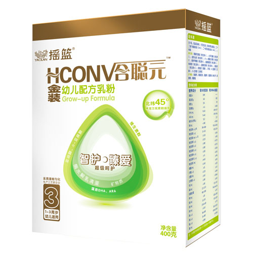 合聰元金裝智護(hù)幼兒配方乳粉3段盒裝