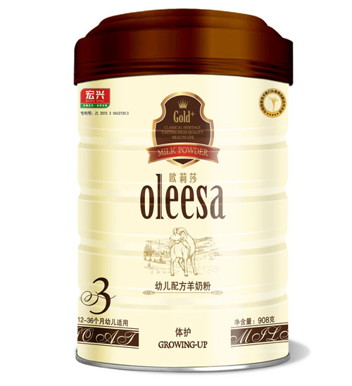 歐莉莎體護幼兒配方羊奶粉3段908g