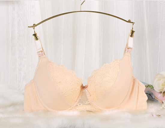 元曼自由自我520蕾絲全棉哺乳內衣(粉黃)