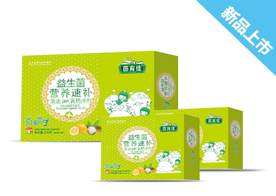 茵育佳益生菌營養速補藻油DHA乳鈣沖劑