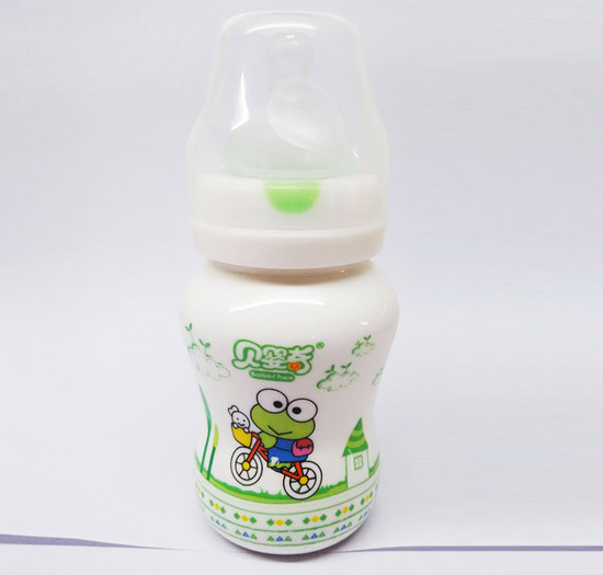 貝嬰奇180ml陶瓷奶瓶(綠)