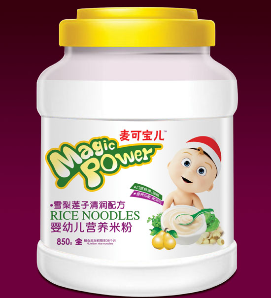 麥可寶兒雪梨蓮子清潤嬰幼兒營養米粉