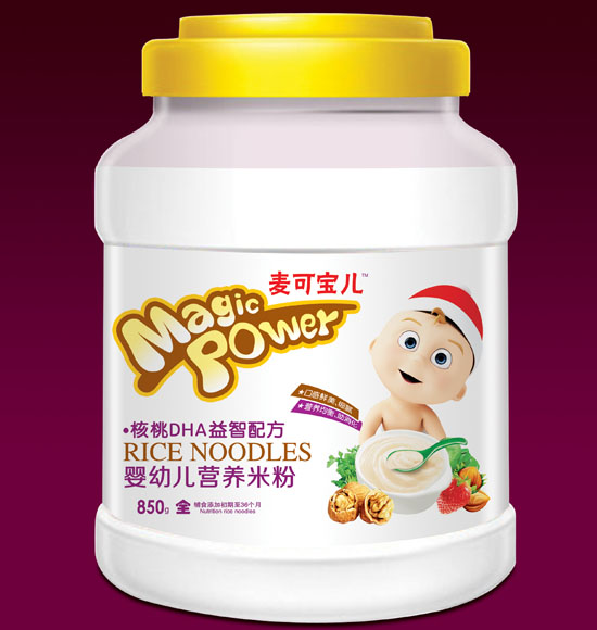 麥可寶兒核桃DHA益智嬰幼兒營養米粉