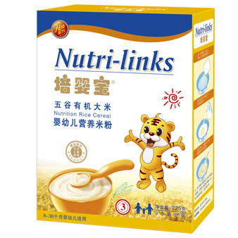 培嬰寶五谷有機大米嬰幼兒營養米粉