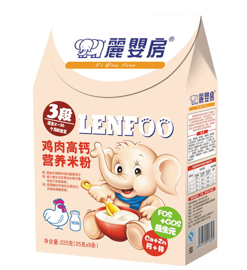 麗嬰房雞肉高鈣營(yíng)養(yǎng)米粉3段盒裝